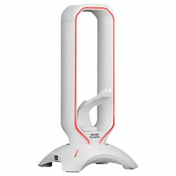 Soporte para Auriculares Gaming Mars Gaming MHHPROW RGB USB 3.0 Blanco - HAMISHOP07