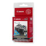 Cartucho de Tinta Original (pack de 2) Canon PG-40/CL41 Negro Tricolor Amarillo Cian Magenta Sí - HAMISHOP07